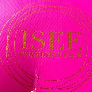 ISEE Wear Go Highlight Brown Color Kinky Curly Glueless Wig